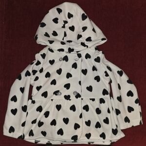 girls heart fleece jacket